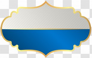 Label Clip Art - Blue Transparent PNG