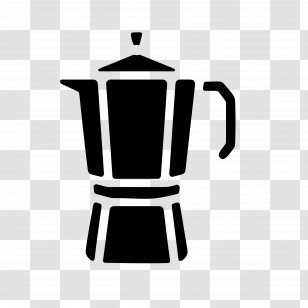 Coffee Brewing - Silhouette Of Coffee Pot Icon Transparent PNG