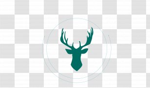 Deer Antler Logo Pattern - Vector Simple Horned Ring Decoration Transparent PNG