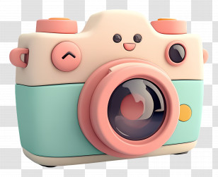 Cute Camera - Cute Toy Camera With Adorable Design Transparent PNG