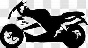 Car Motorcycle Bicycle Vehicle - Black And White - Velaikarn Images Transparent PNG