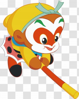 Sun Wukong Journey To The West Q-version Cartoon - Art Transparent PNG