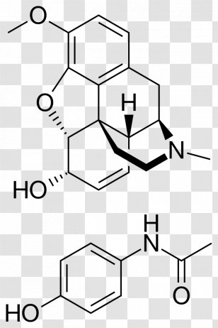 Morphine Opioid Codeine Molecule Drug - Analgesic - Panadol Transparent PNG