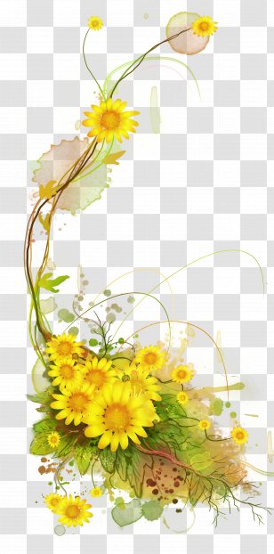 Vine - Petal - Sunflower Vines Transparent PNG