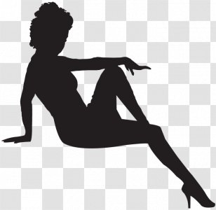 Sticker Silhouette Paper Adhesive Woman Transparent PNG