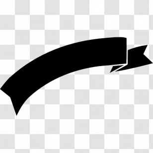 Ribbon Silhouette - Banner Transparent PNG