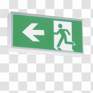 Exit Sign Emergency Lighting Light-emitting Diode - Light Transparent PNG