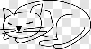 Black Cat Kitten Clip Art - Logo - Simple Cliparts Transparent PNG