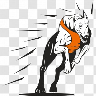 Greyhound Racing Clip Art - Fictional Character - Mammal Transparent PNG