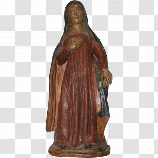 Bronze Sculpture Virgin Annunciate African Renaissance Monument Classical - Thousand Years - SCULPTURE TOP VIEW Transparent PNG