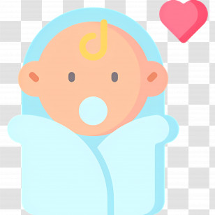 Baby Boy - Cute Baby With Pacifier And Heart Transparent PNG