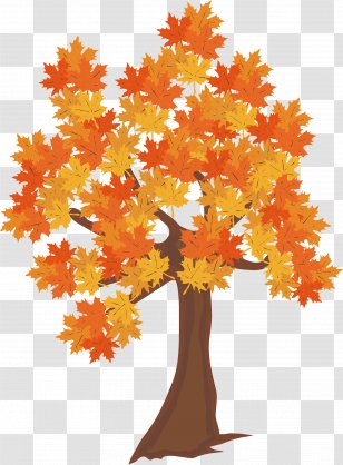 Graphic Design Autumn Season Tree - Flowering Plant - Walnut Transparent PNG