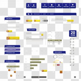 Web Design Website Form Flat - Beautiful Elements Vector Material Transparent PNG
