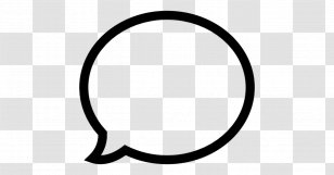 White Font - Black And - Oval Transparent PNG