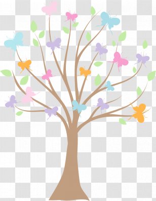 Butterfly Garden Clip Art - Flora - Holi Transparent PNG