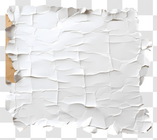 Realistic Style Torn Paper - Torn White Paper Texture Transparent PNG