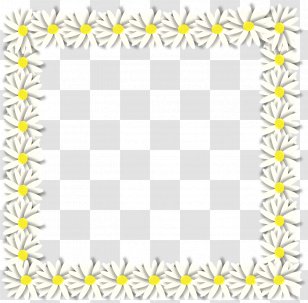 Picture Frames Blog Pattern - Easter - Daisy Frame Transparent PNG