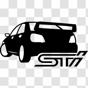 Subaru Impreza WRX STI Car Door Legacy - Monochrome Photography Transparent PNG