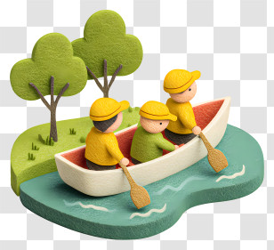 River Boating - Canoeing People In Nature Transparent PNG