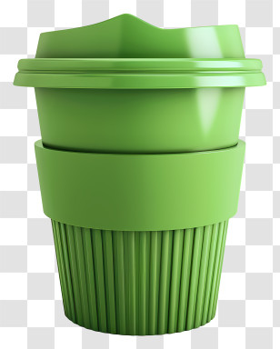 Coffee Cup - Green Reusable Coffee Cup Transparent PNG