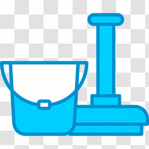 Cleaning Mop - Blue Cleaning Tools Transparent PNG