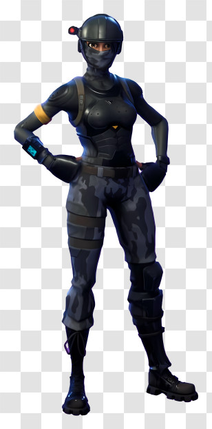 Fortnite - Camouflage Female Soldier In Game Style Transparent PNG