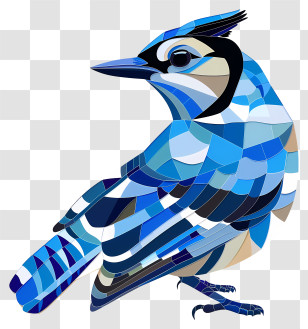Blue Jay - Colorful Blue Bird Illustration Transparent PNG