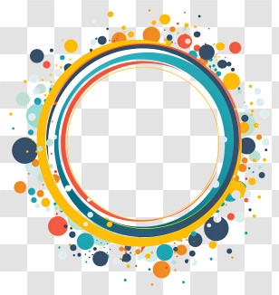 Colorful Circle - Colorful Geometric Circle Pattern Transparent PNG