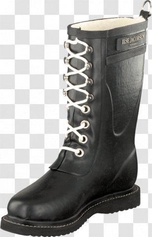 Wellington Boot Shoe Shop Knee-high - Black - Rubber Boots Transparent PNG