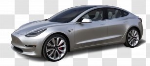 Tesla Model 3 Car Motors S X - Rim Transparent PNG
