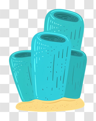 Icon - Blue Coral In The Ocean Transparent PNG