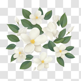 Jasmine Flower - Jasmine Flowers In Bloom Transparent PNG