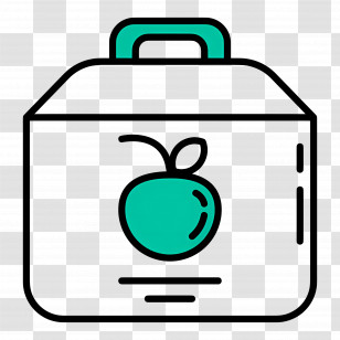 Food Box - Lunchbox With Apple Icon Transparent PNG