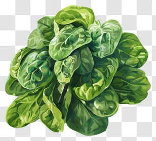 Spinach - Fresh Green Spinach Leaves Transparent PNG