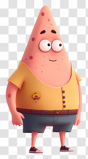 Patrick Star - Pink Starfish Cartoon Character Transparent PNG