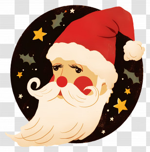 Santa Claus - Santa Claus With Red Hat Transparent PNG