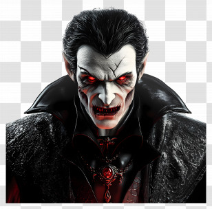 Vampire - Realistic Vampire With Red Eyes Transparent PNG