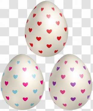 Easter Egg Background - Polka Dot - Food Transparent PNG