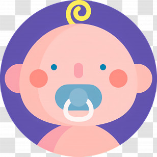 Baby Boy - Baby With Pacifier Illustration Transparent PNG
