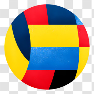 Colorful Volleyball - Colorful Geometric Circle Transparent PNG
