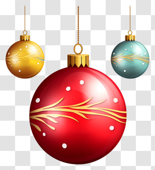 Christmas Ornaments - Colorful Christmas Decorations And Ornaments Transparent PNG