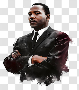 Civil Rights Day - Serious Leader Portrait Transparent PNG