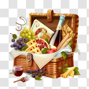 Picnic Basket
 - Picnic Basket Filled With Food Transparent PNG