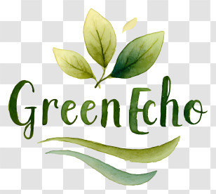 Greenecho Logo - GreenEcho Watercolor Leaf Logo Transparent PNG