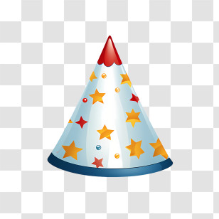 Birthday Hat - Party Hat With Stars Transparent PNG