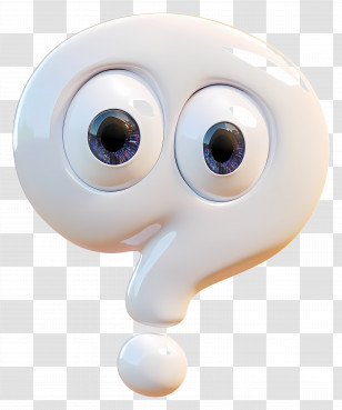3d Question Mark - Question Mark Face Symbol Transparent PNG