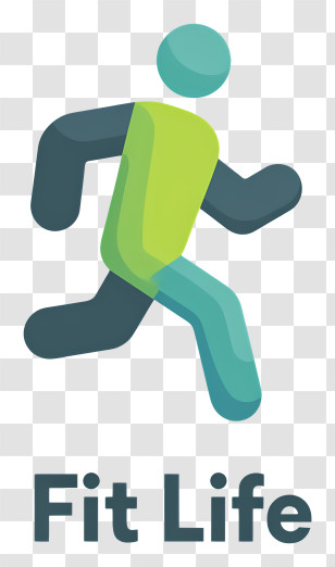 Fit Life Logo - Fit Life Running Icon Transparent PNG