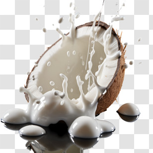 World Plant Milk Day - Coconut Splash With Milk Transparent PNG