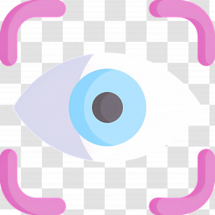 Eye Scanner - Eye Icon With Pink Frame Transparent PNG