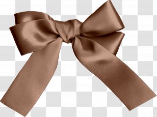 Brown Color Clip Art - Ribbon - Bow Transparent PNG